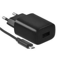 HOCO C134A/ Сетевое ЗУ + Кабель Micro 1m/ 1 USB/ Выход: 10.5W/ Black