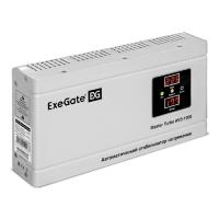 Exegate EX291745RUS Стабилизатор напряжения ExeGate Master Turbo AVS-1000 (1000ВА, 100-265В, цифр. индикация вход/вых. напряжения, 220В±8%, КПД 98%, 5