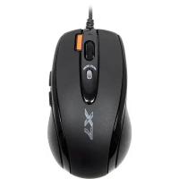 Мышь игровая A4Tech X-718BK , черный , оптическая, 3000dpi , USB, 6 кнопок, RTL {20} (758994/94398)