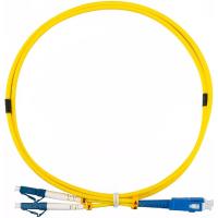 Rexant (50-2114-2) Патч-корд оптический одномодовый (SM) 9/125 OS2 разъемы zip-cord LC/UPC-SC/UPC 3мм Duplex LSZH 2м желтый