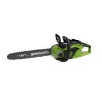Greenworks Цепная пила аккумуляторная GreenWorks  GD40CS18, 40V, 40 см, бесщеточная,  до 1,8 КВТ, с АКБ 2АЧ и ЗУ [2005807UA]