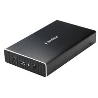 Gembird EE3-U3S-1 Внешний корпус USB 3.0 для 3.5" HDD/SSD Gembird, порт Type-A, SATA III, металл, чёрный