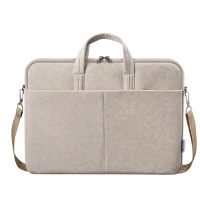 Фото  Defender Сумка для ноутбука Solid  15.6" PU кожа, бежевый, карман (26126)