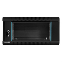 Фото  Exegate EX300250RUS Шкаф телекоммуникационный 19" настенный 4U ExeGate EC-WM-4U.450.G.BLACK (19”, 4U, 600x450x280mm (ШхГхВ), передняя дверь закаленное