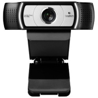 Фото  960-000972 Logitech Webcam C930e { Full HD 1080p/30fps, автофокус, zoom 4x, угол обзора 90°, стереомикрофон, защитная шторка, кабель 1.83м} 
