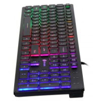 Фото  Клавиатура Oklick 550ML черный USB slim Multimedia LED [1061617]