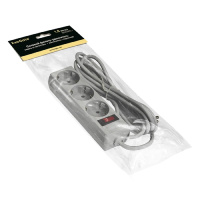Фото  Exegate EX221177RUS Сетевой фильтр Exegate SP-3-1.8G (3 розетки, 1.8м, евровилка, серый)