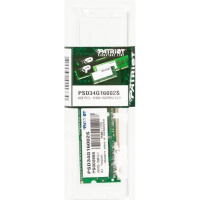 Фото  Patriot DDR3 SODIMM 4GB PSD34G16002S (PC3-12800, 1600MHz, 1.5V)