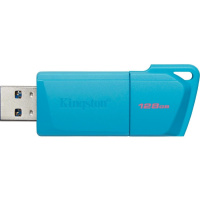 Фото  Kingston USB Drive 128GB USB 3.2 DT Exodia M DTXM - NEON (AQUA BLUE)