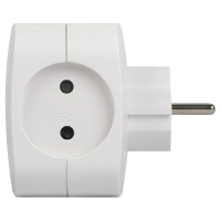 ЭРА Б0049532 Разветвитель электрический SP-4-USB-W на 4 розетки 220V + 2xUSB 2400mA, без заземл 10А (белый)