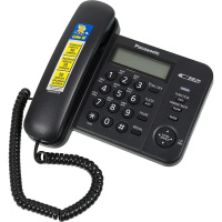 Фото  Panasonic KX-TS2356RUB (черный) {АОН,Caller ID,ЖКД,блокировка набора,выключение микрофона}