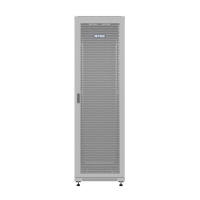Фото  NTSS Шкаф напольный универсальный серверный NTSS R 22U 600х800мм, 4 профиля 19, двери перфорированная и сплошная металл, боковые стенки съемные, регул