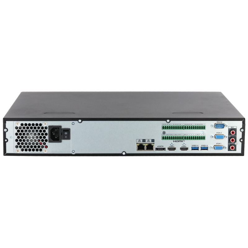 Фото  DAHUA DHI-NVR5464-EI2 64-канальный IP-видеорегистратор, видеоаналитика, входящий поток до 384Мбит/с, 4 SATA до 16Тб