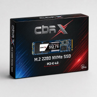 Фото  CBR SSD-512Gb-M.2-X26 Внутренний SSD- накопитель, серия "X", 512Gb, M.2 2280, PCIe4.0, 3D TLC NAND, R/W speed up to 7000/5000 MB/s, TBW 256