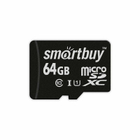Фото  Micro SecureDigital 64Gb Smartbuy Class 10 UHS-1 (без адаптера) (SB64GBSDCL10-00)